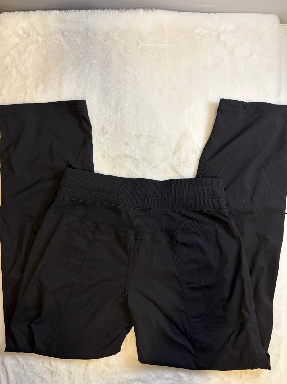 lululemon Dance Studio Pants Women’s 8 Black Drawstring Wide Leg - Picture 8 of 11